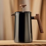 CAFETIERE PISTON MANCHE BOIS