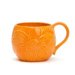 MUG ROND RELIEF FLEUR ORANGE (24F92122-O