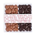 2 TABLETTES CHOCOLAT COEUR NOIR &amp; LAIT