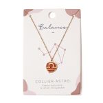 ASTRO COLLIER BALANCE JASPE ROUGE