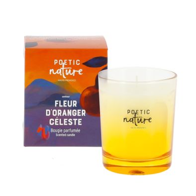 BOUGIE 180G FLEUR D&#039;ORANGER CELESTE