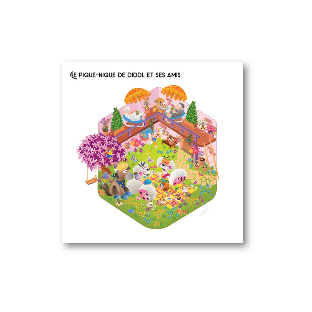 Cosy stickers Diddl Le monde de Diddl et ses amis • Nature ...