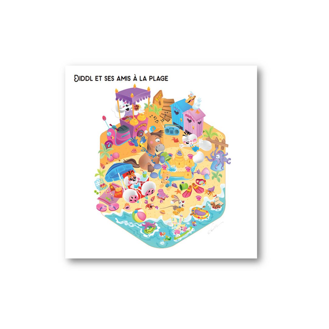 Cosy stickers Diddl Le monde de Diddl et ses amis • Nature ...