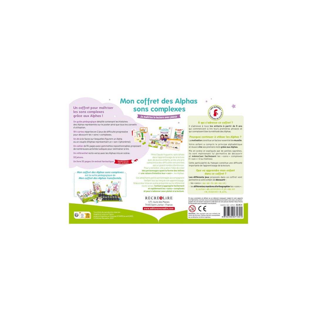 Mon coffret des Alphas sons complexes • Nature & Découvertes Suisse