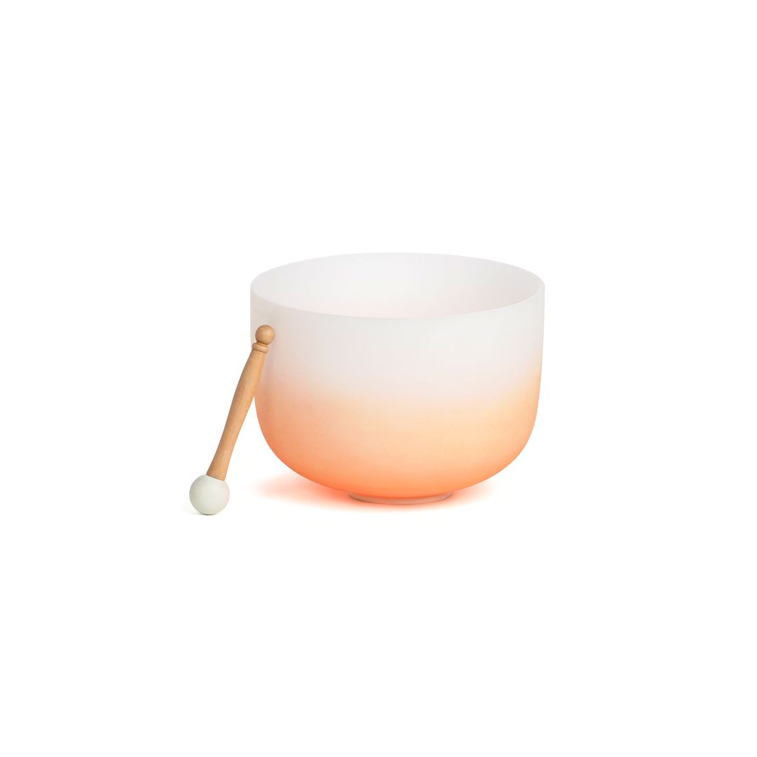 Maillet Pour Bol Chantant En Cristal – Accessoire Méditation, Yoga – En Peau De Mouton Et Caoutchouc – Son Clair Et Apaisant