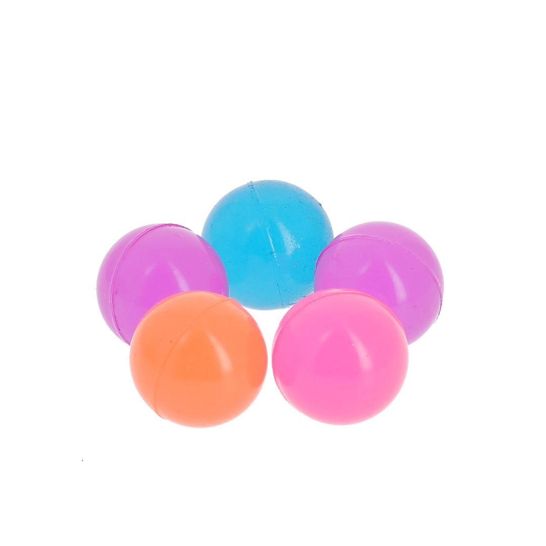 36 Boules Rebondissantes Phosphorescentes Halloween - 3,2 Cm, 6 Couleurs, Caoutchouc Non Toxique, Pour Décorations Et Jeux De Fête - 9