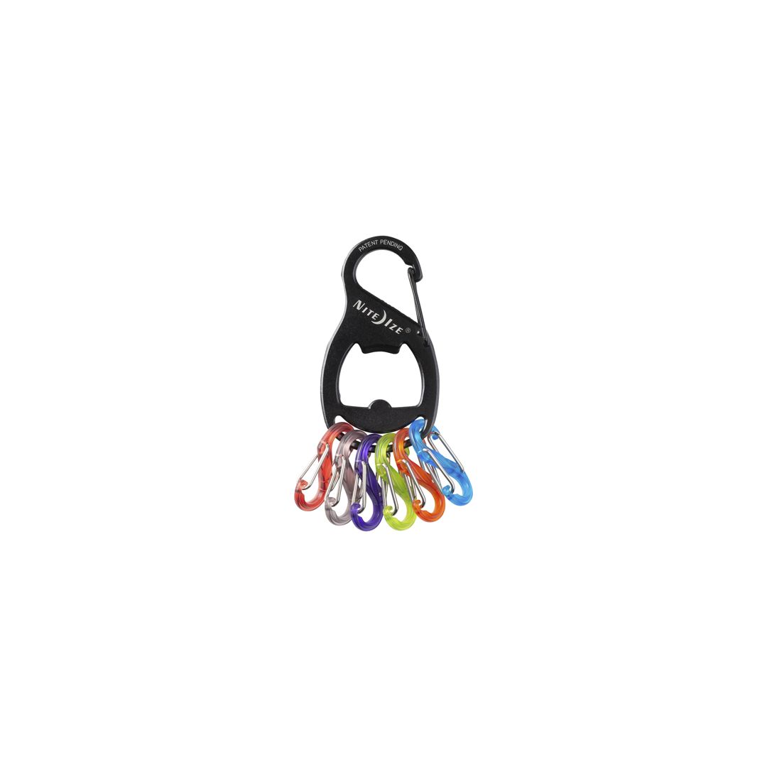 Mini Mousqueton GO!elements Micro 6 – Vis – Lot De 2 – Aluminium – Porte-clés, Sac, Camping, Pêche – Pas Pour Grimper